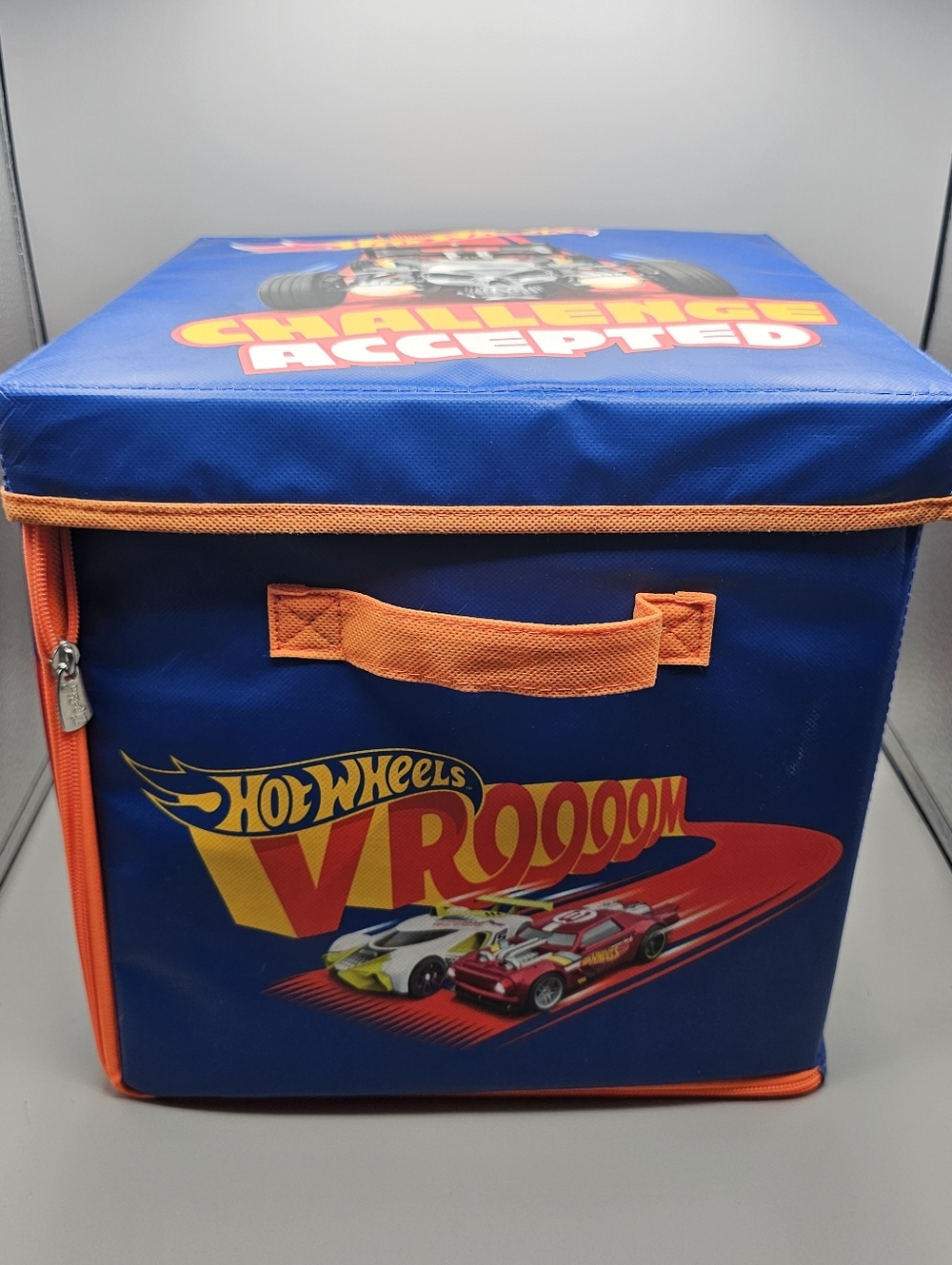 Hot Wheels ZipBin 300 Car Storage Cube Playmat Map Roads Collapsible Organizer